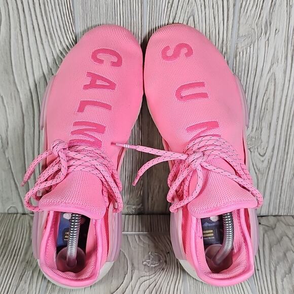 Adidas Pharrell X NMD Human Race Trail Sun Calm Pink Sneakers Mens Size 8.5 - Picture 6 of 11